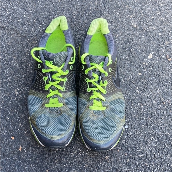 Nike Air Max Mens Flywire Shoes Size 12👟🖤💚👞 - Picture 2 of 6